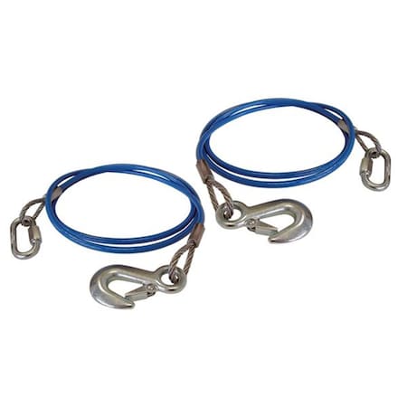 Roadmaster 76 In. Trailer Safety Cable- 1 Pair R6L-64576